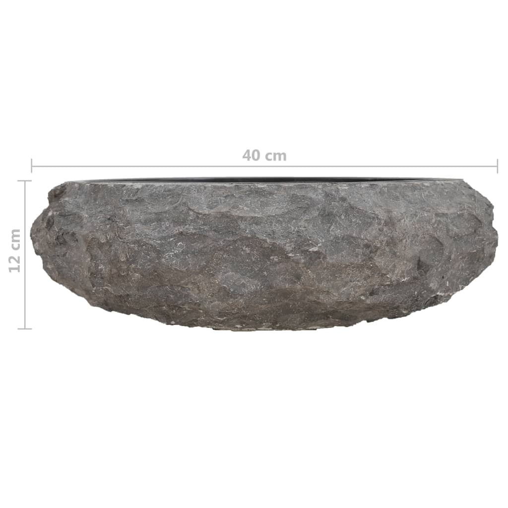 vidaXL Waschtisch Massivholz Teak mit Waschbecken Marmor Schwarz