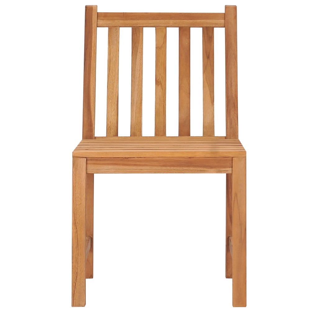 vidaXL 5-teiliges Garten-Ess-Set 120 x 70 cm Massivholz Teak