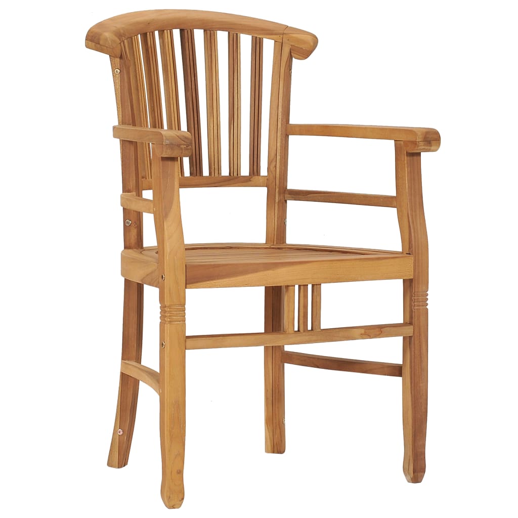 vidaXL 3-tlg. Garten-Essgruppe Teak Massivholz