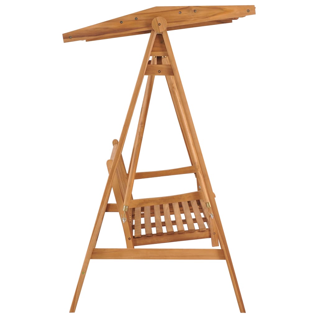 vidaXL Hollywoodschaukel mit Anthrazit Auflage 170 cm Massivholz Teak