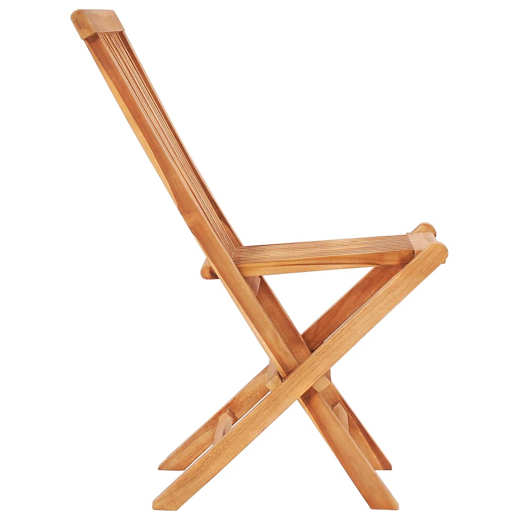 vidaXL 3-tlg. Bistroset mit Anthrazit Kissen Massivholz Teak