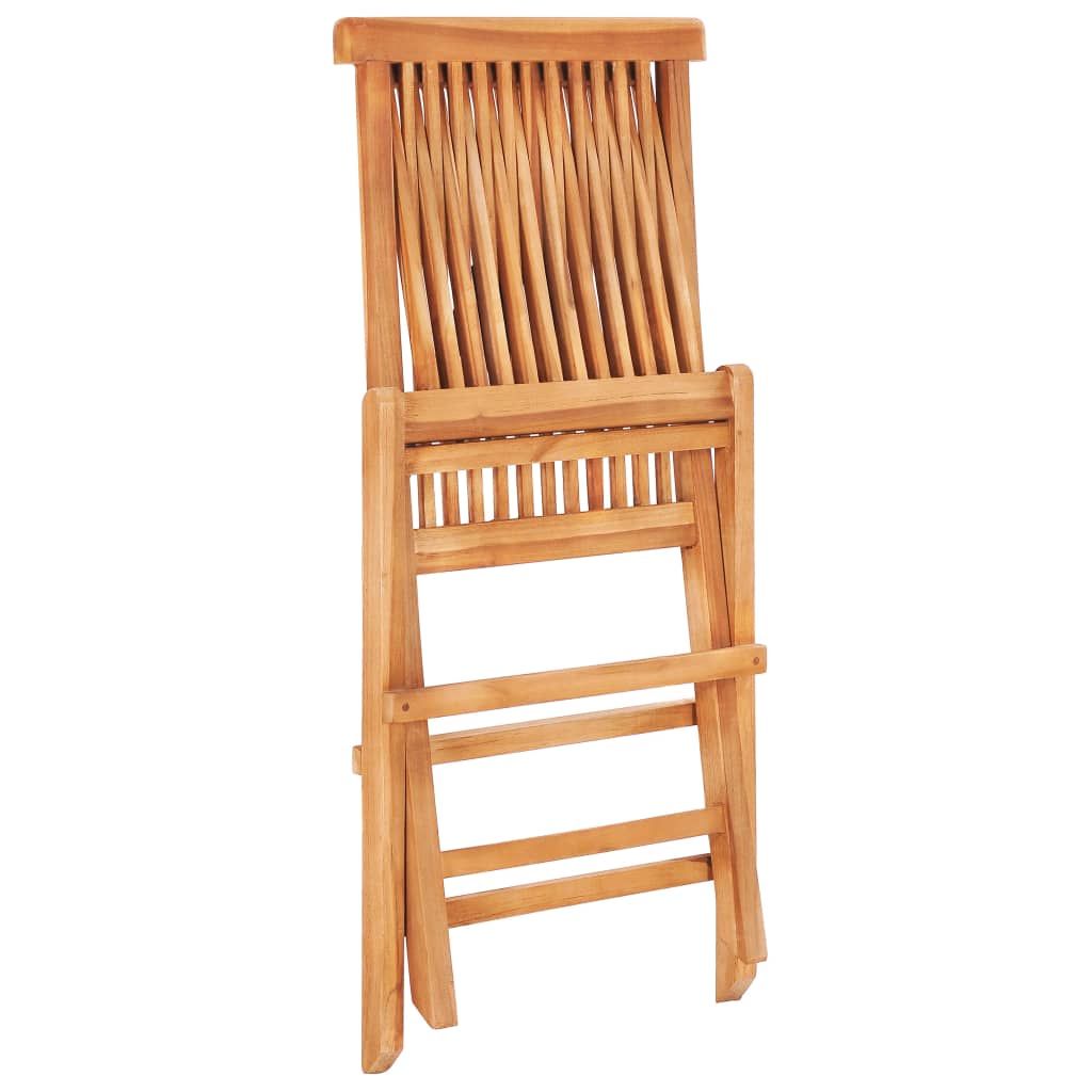 vidaXL 3-tlg. Bistro-Set mit Anthrazit Kissen Massivholz Teak