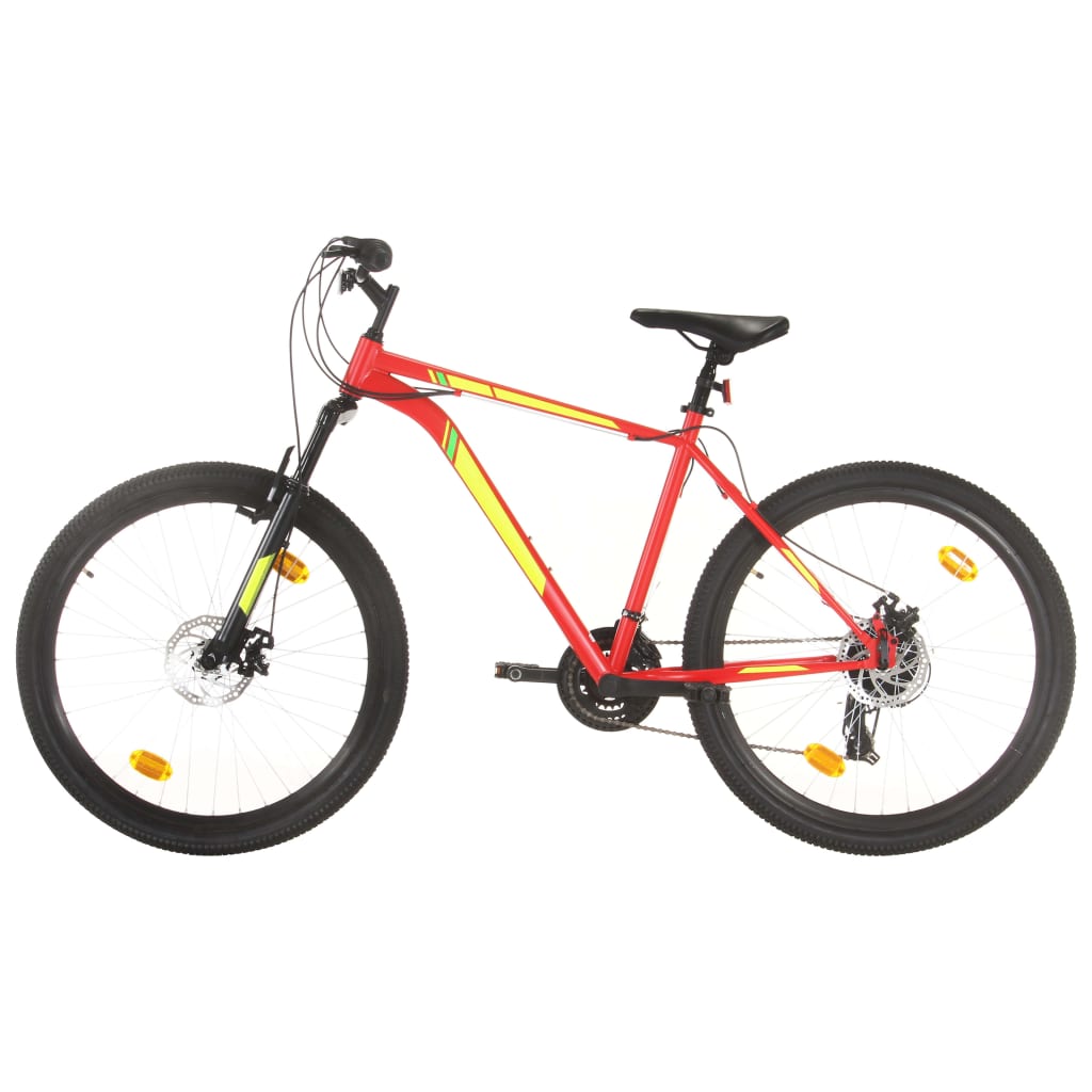 Mountainbike 21 Gang 27,5 Zoll Rad 38 cm Rot