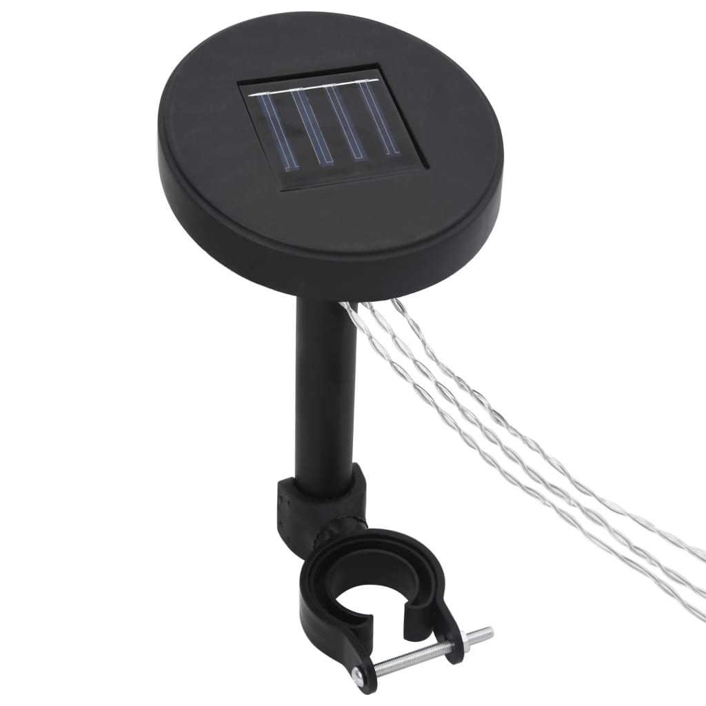 vidaXL Pavillon mit Moskitonetz & LED-Lichterkette 3x3x2,73m Cremeweiß