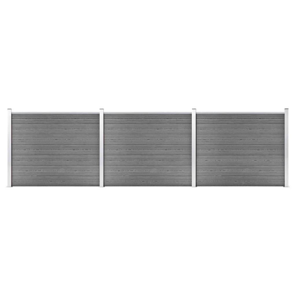 vidaXL Zaunelement WPC 180x146 cm Braun