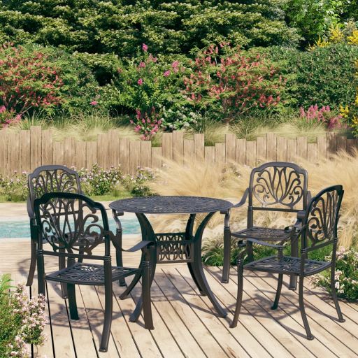 vidaXL 3-tlg. Bistro-Set Aluminiumguss Bronzen