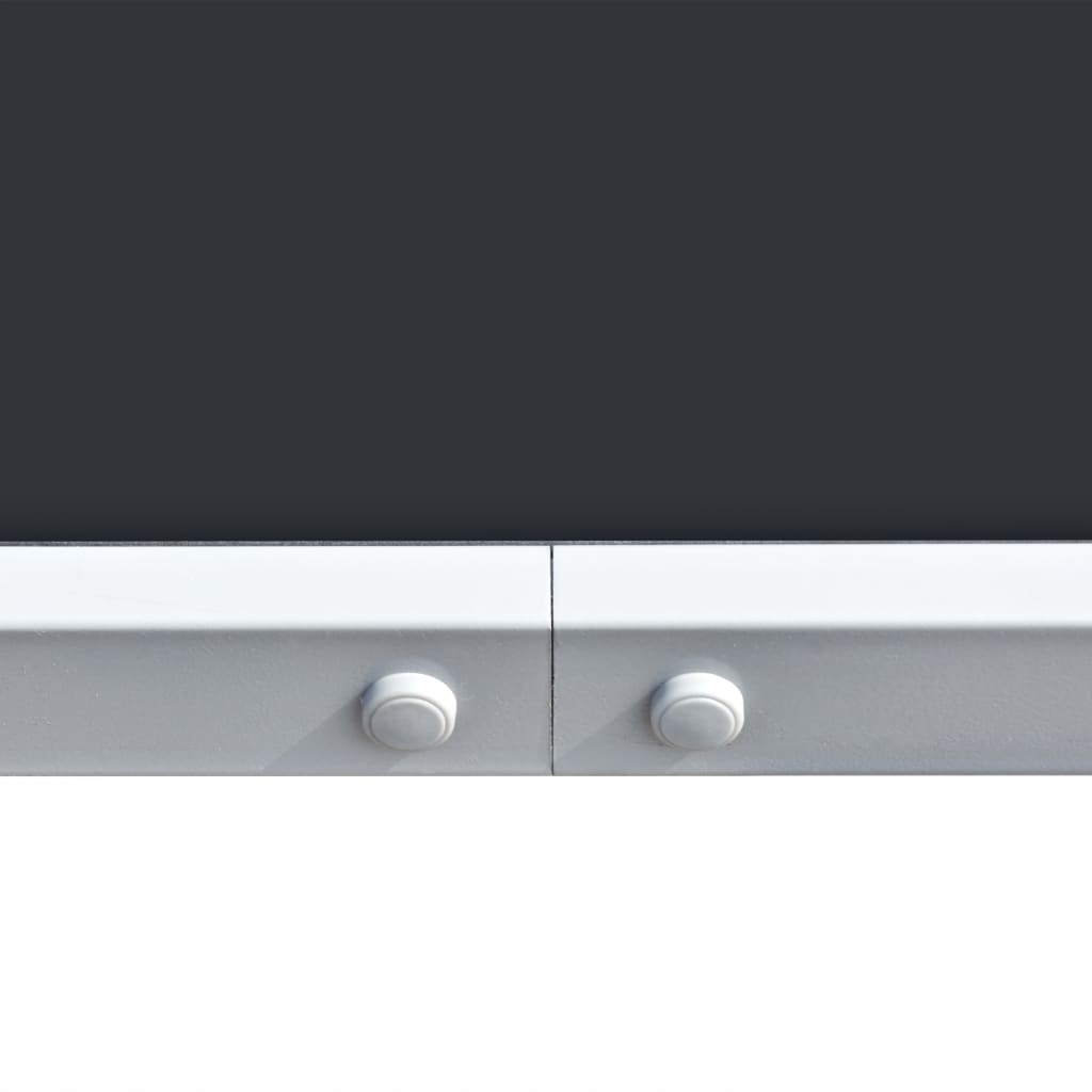 vidaXL 5-tlg. Garten-Essgruppe Stahl Schwarz