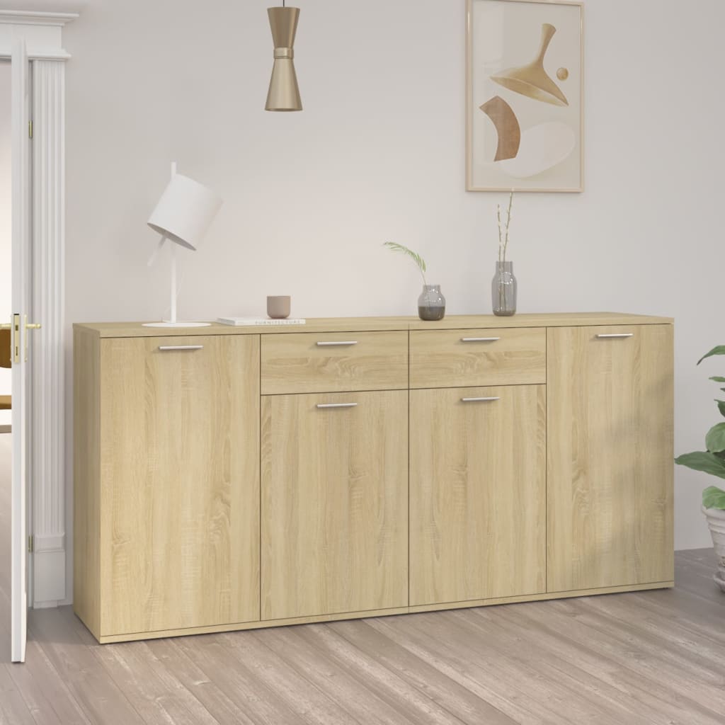 vidaXL Sideboard Weiß 160x36x75 cm Holzwerkstoff