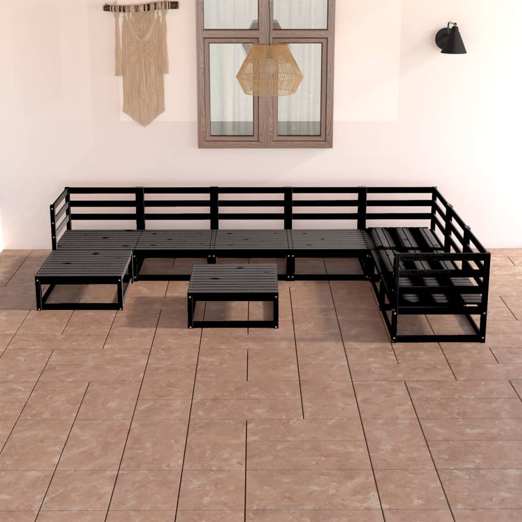 8-tlg. Garten-Lounge-Set Massivholz Kiefer