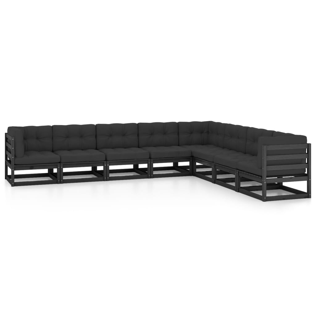 vidaXL 8-tlg. Garten-Lounge-Set Honigbraun Massivholz Kiefer