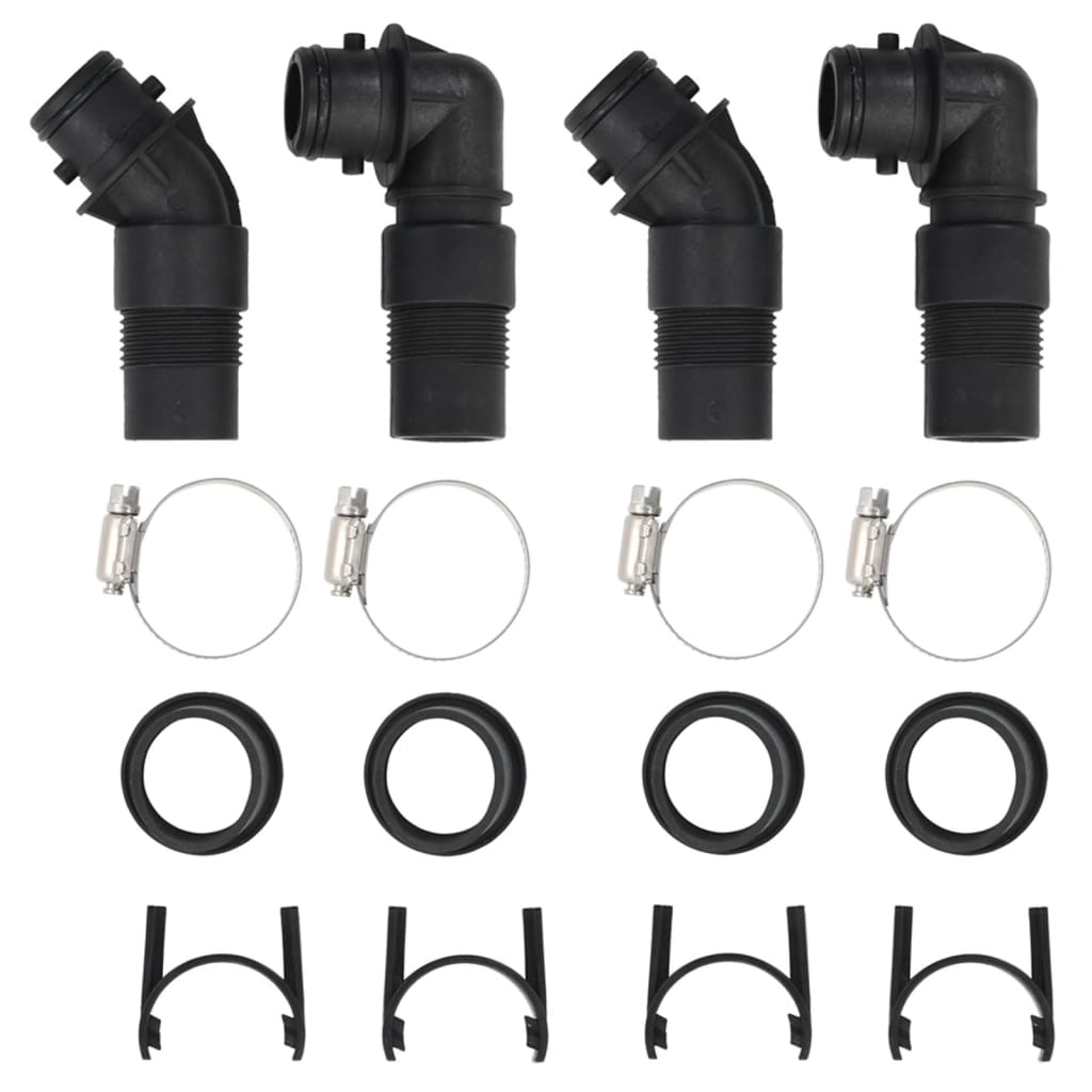 vidaXL Solarkugel Poolheizung 2 Stk. 75x75x36 cm HDPE Aluminium