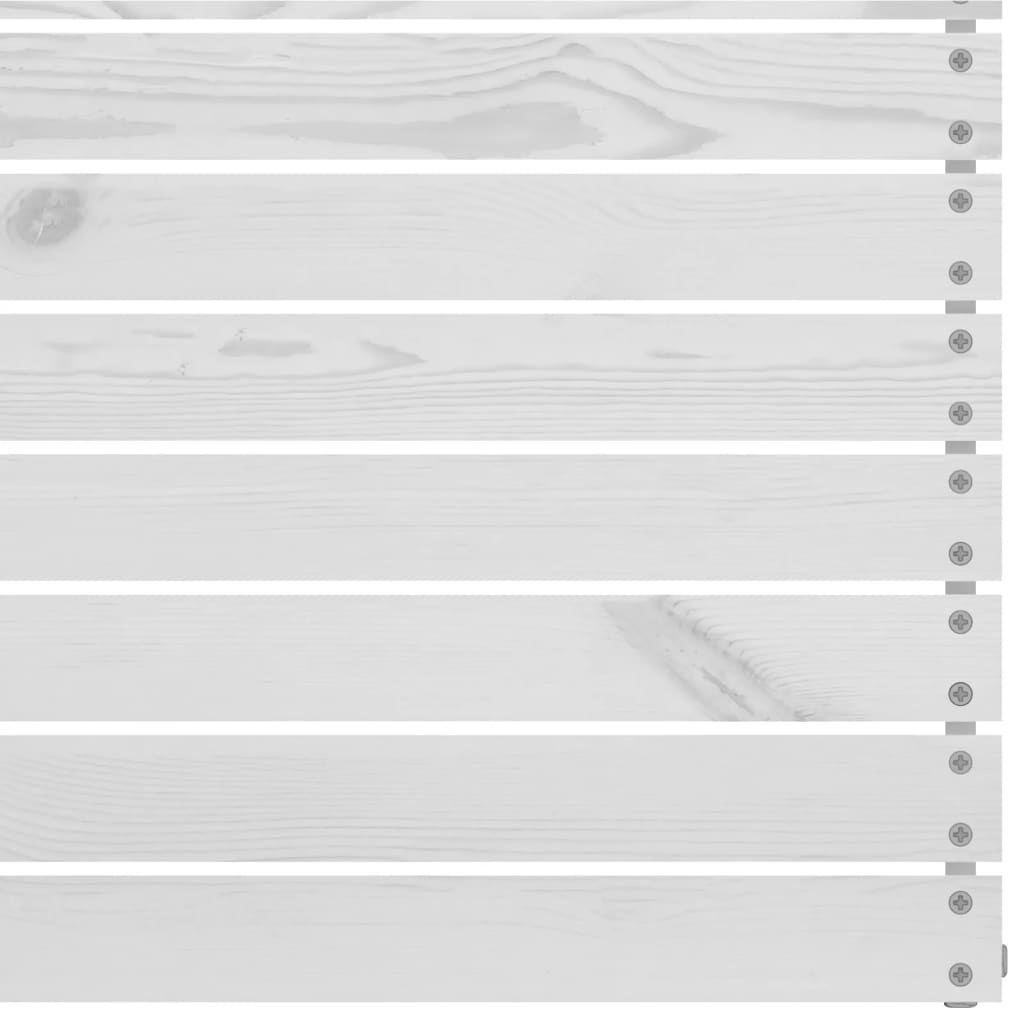 vidaXL 3-tlg. Garten-Lounge-Set Weiß Kiefer Massivholz