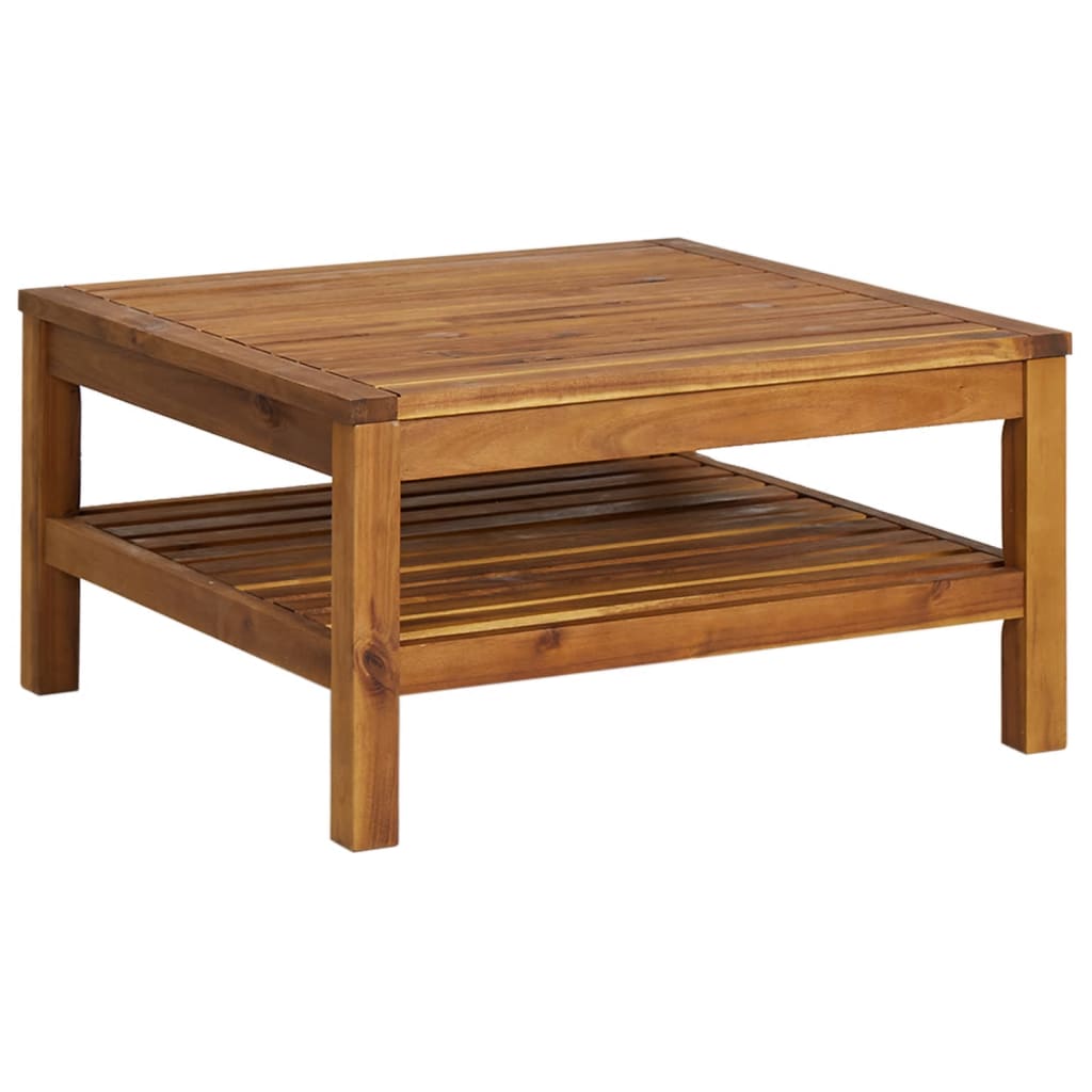 6-tlg. Garten-Lounge-Set mit Auflage Massivholz Akazie