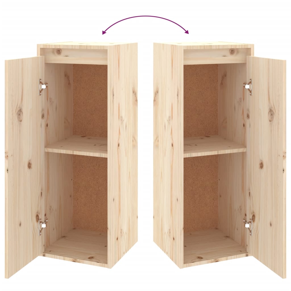 vidaXL TV-Schränke 4 Stk. Massivholz Kiefer