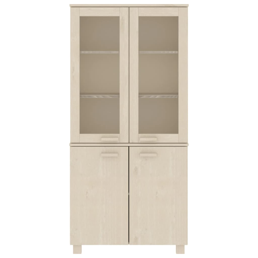 vidaXL Highboard HAMAR Massivholz Kiefer Honigbraun