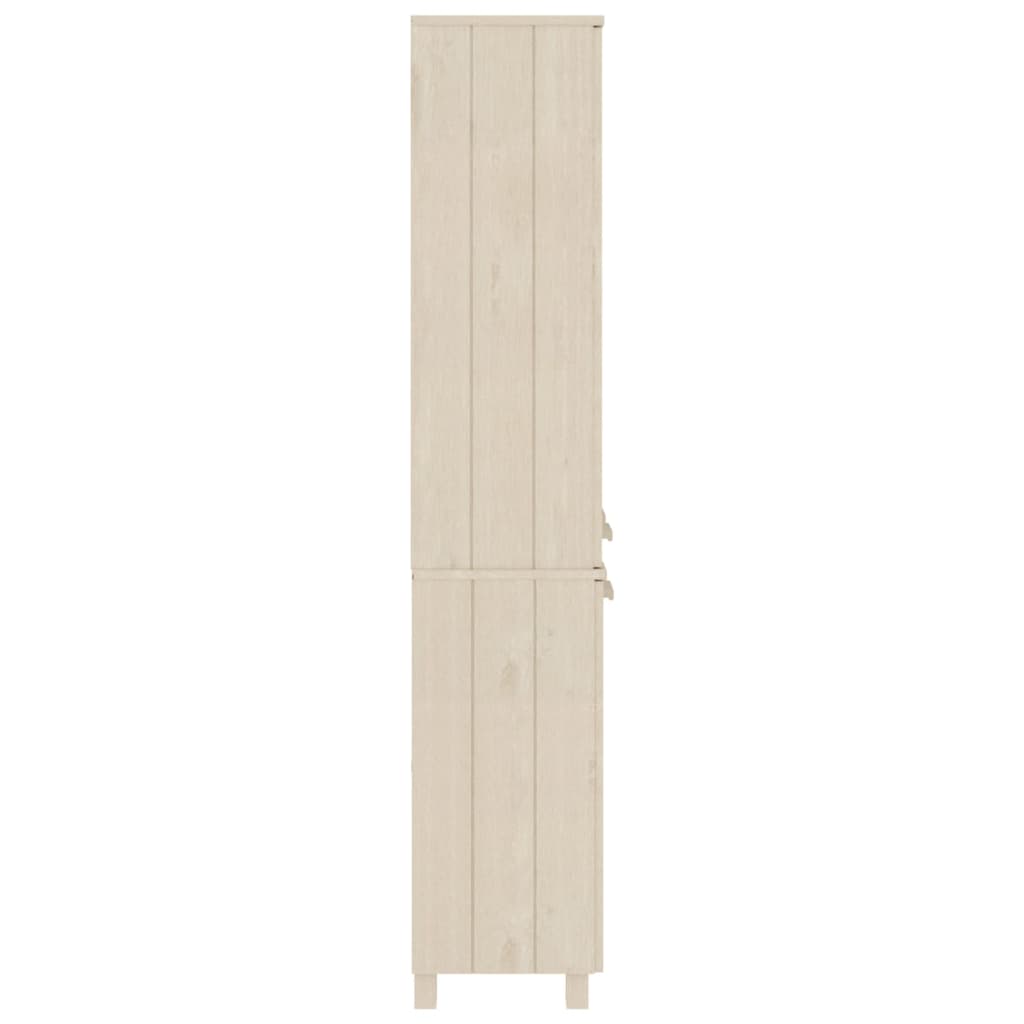 vidaXL Highboard HAMAR Massivholz Kiefer Honigbraun