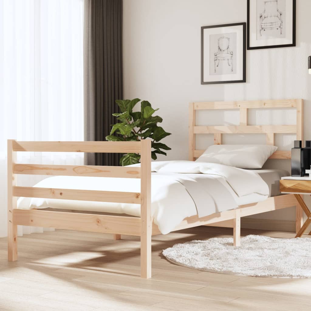 Massivholzbett 75x190 cm