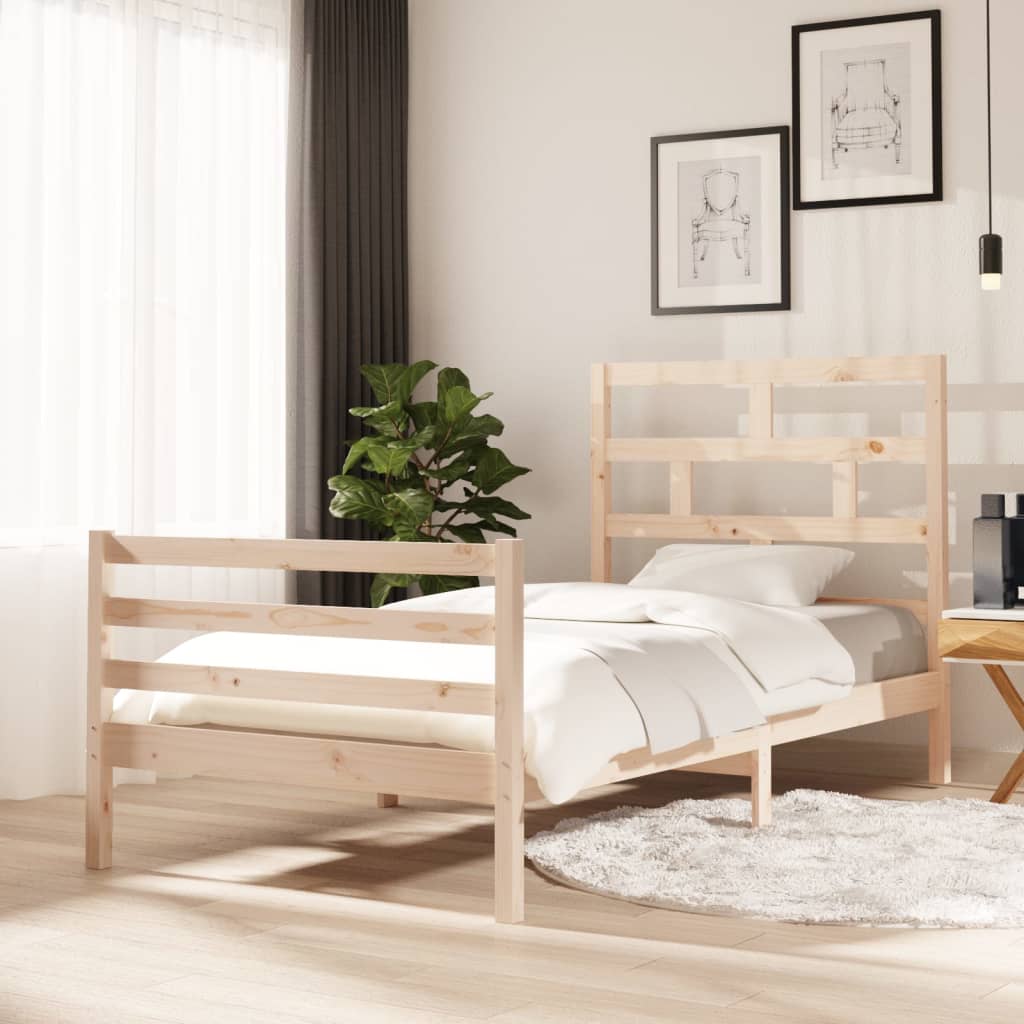 Massivholzbett 75x190 cm