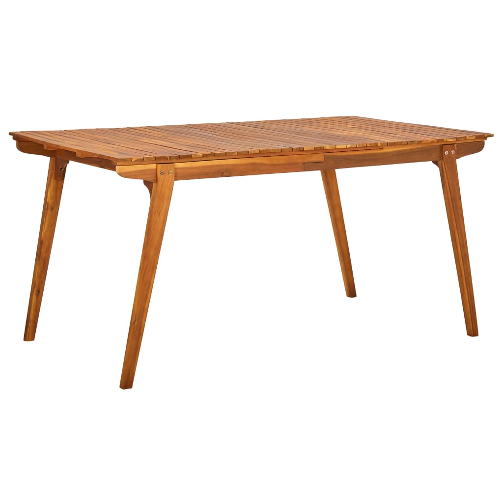 Gartentisch 150x90x75 cm Akazie Massivholz
