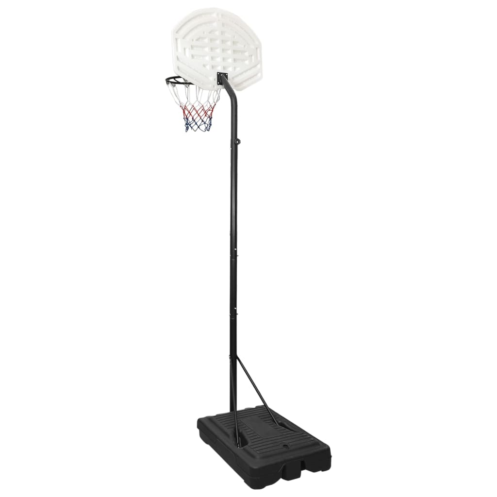 vidaXL Basketballständer Weiß 282-352 cm Polyethylen