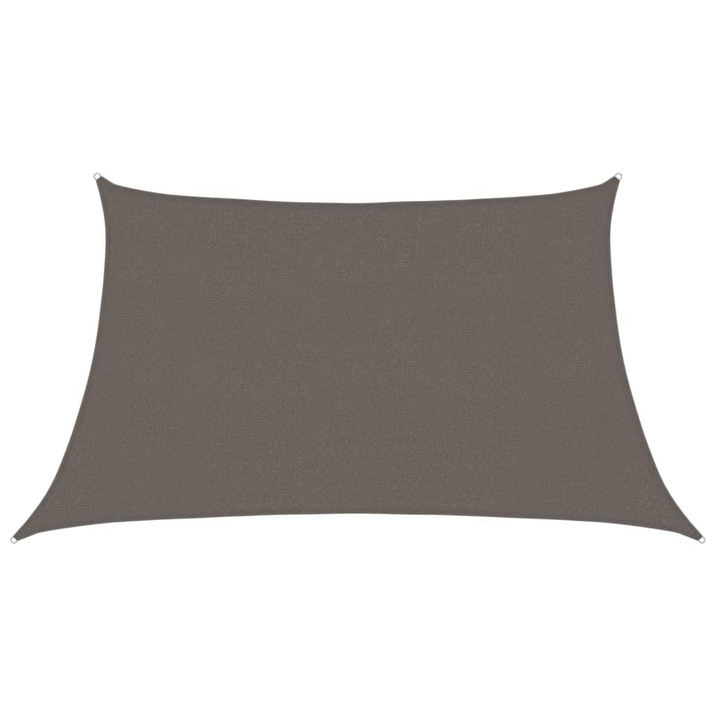 vidaXL Sonnensegel 160 g/m² Anthrazit 3/4x2 m HDPE