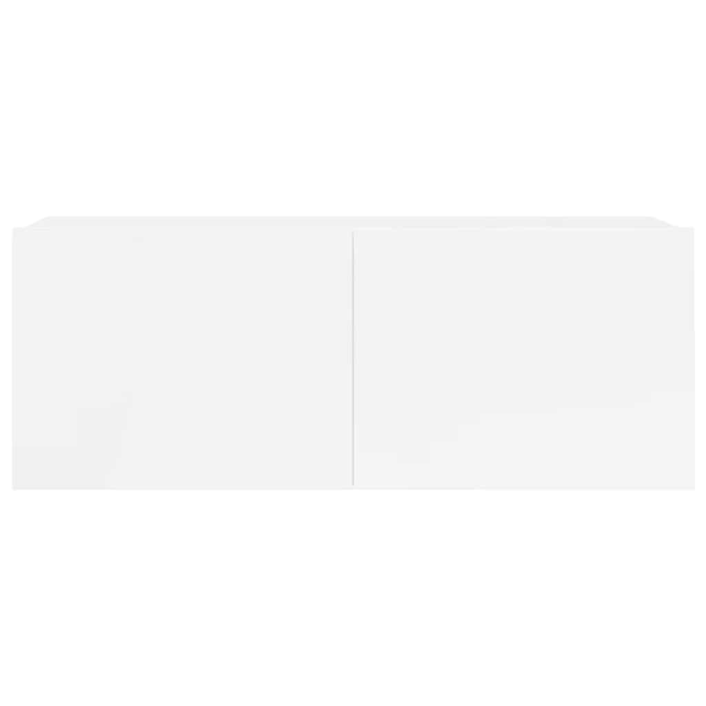 vidaXL 5-tlg. TV-Schrank-Set Weiß Holzwerkstoff