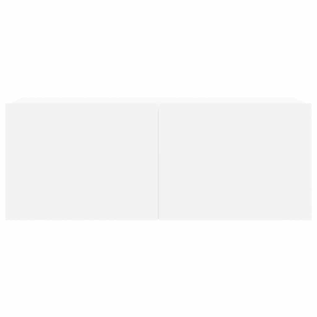 vidaXL 7-tlg. TV-Schrank-Set Weiß Holzwerkstoff