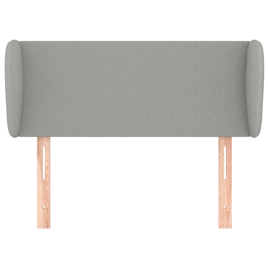vidaXL Kopfteil mit Ohren Hellgrau 83x23x78/88 cm Stoff