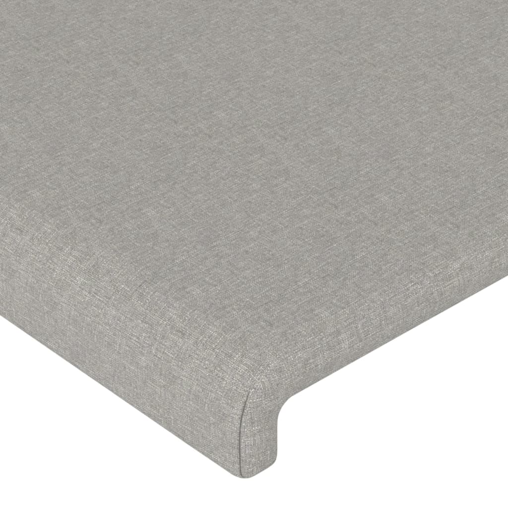 vidaXL Kopfteil mit Ohren Hellgrau 83x23x78/88 cm Stoff