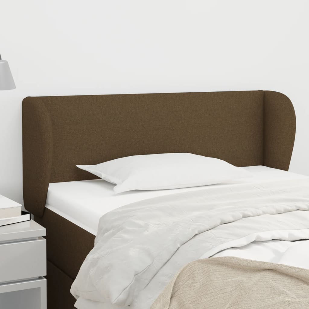 Kopfteil mit Ohren Hellgrau 83x23x78/88 cm Stoff