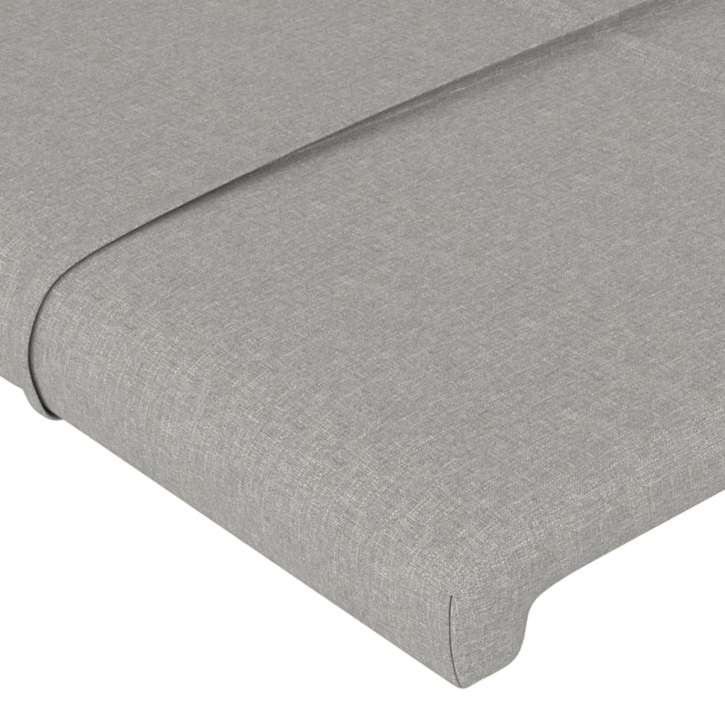 vidaXL Kopfteil mit Ohren Hellgrau 83x23x78/88 cm Stoff