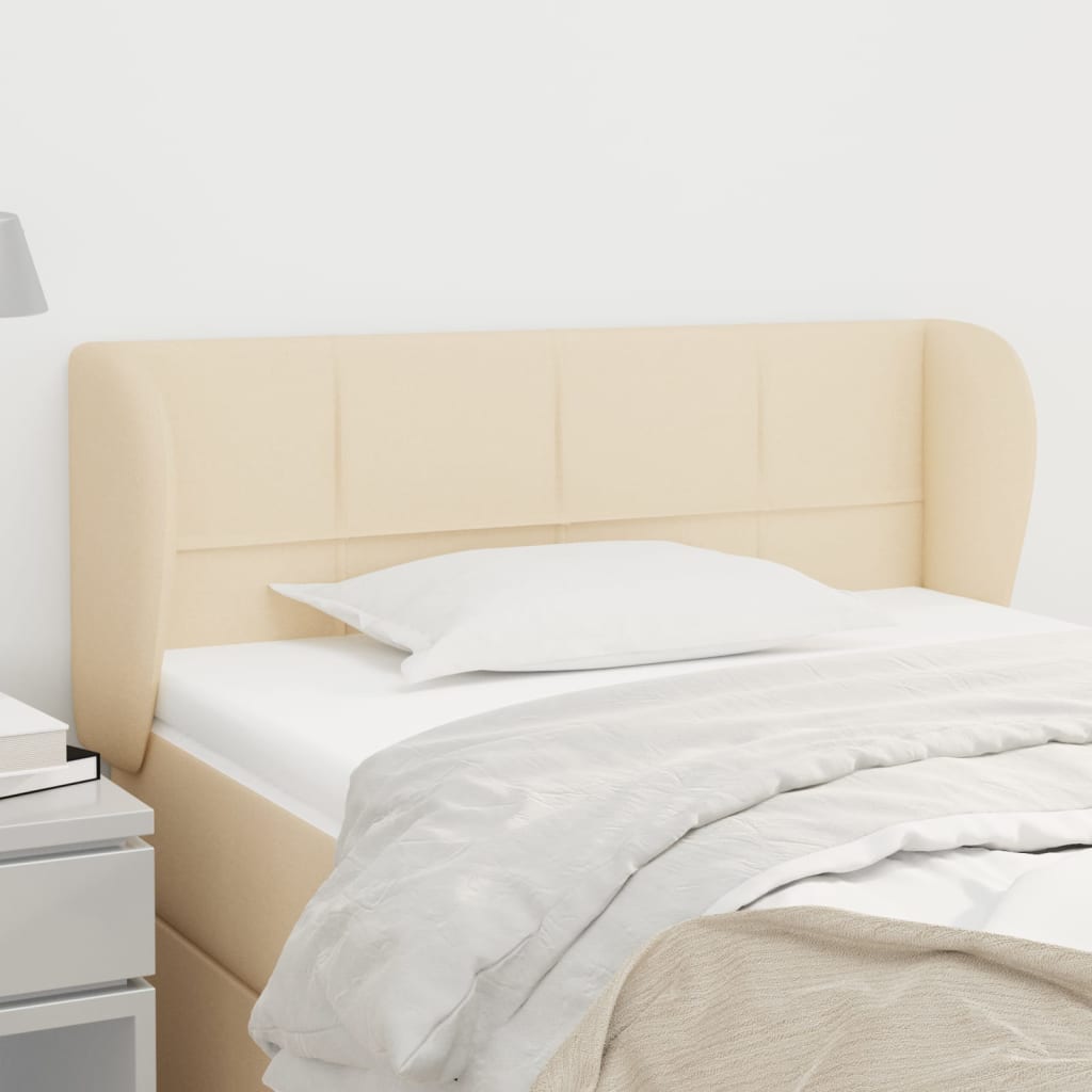 vidaXL Kopfteil mit Ohren Hellgrau 83x23x78/88 cm Stoff