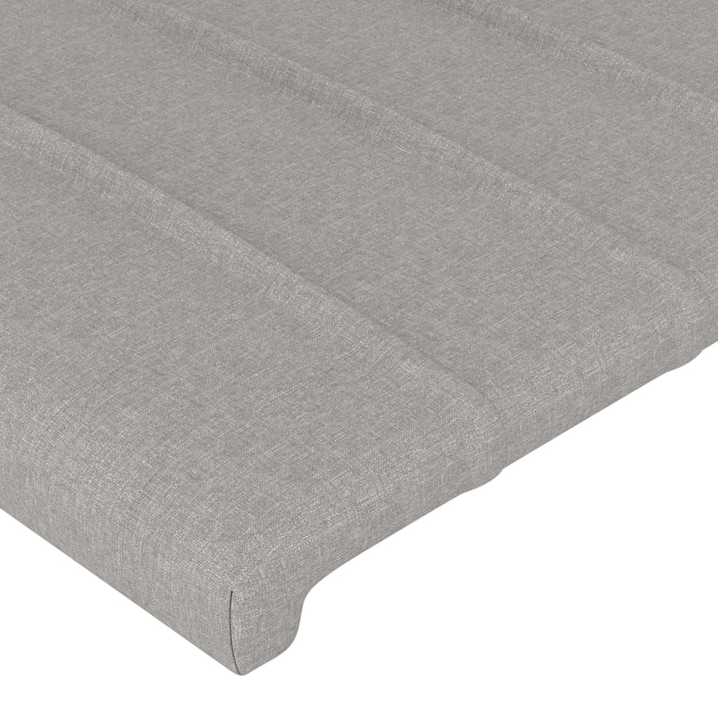 vidaXL Kopfteil mit Ohren Hellgrau 83x23x78/88 cm Stoff