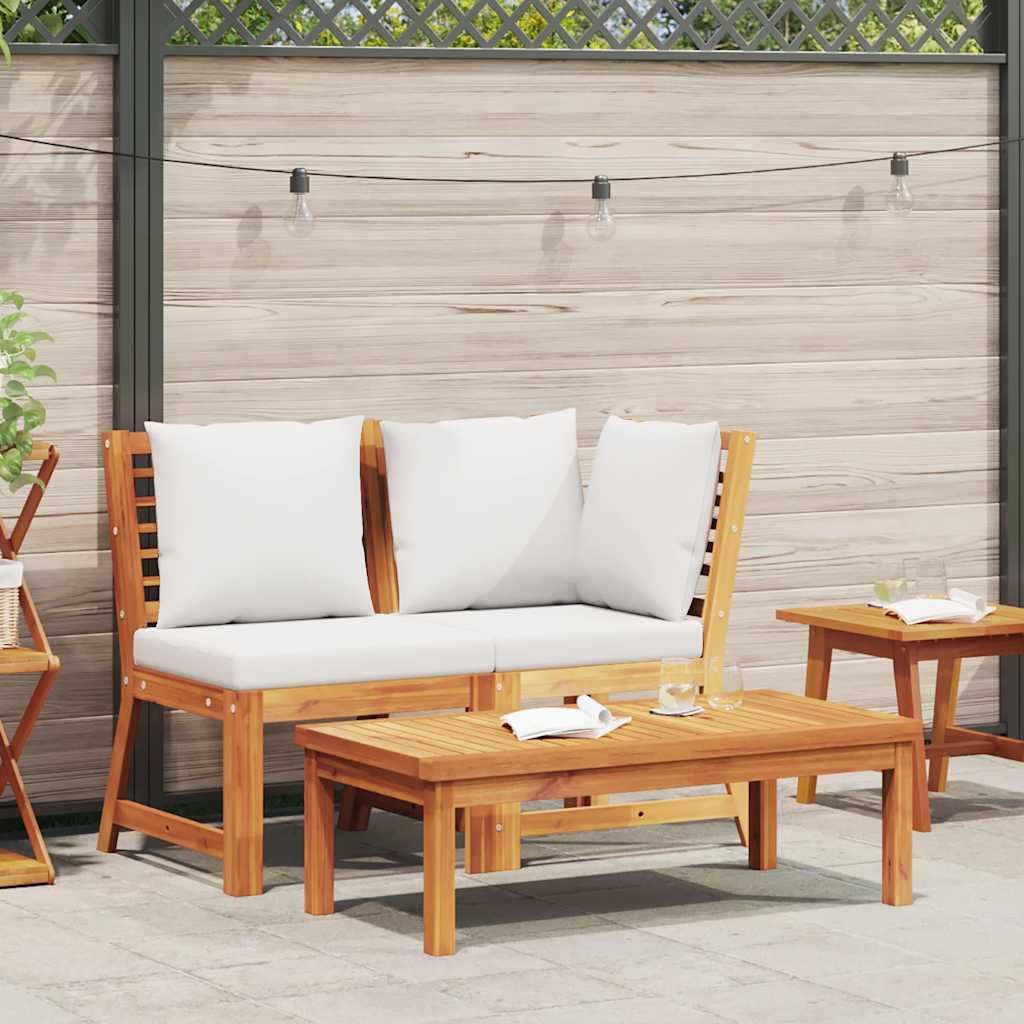 vidaXL Couchtisch 100x50x33 cm Massivholz Akazie