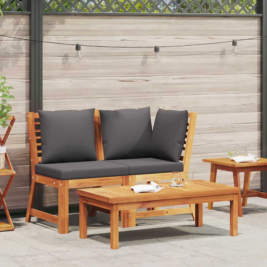 vidaXL Couchtisch 100x50x33 cm Massivholz Akazie