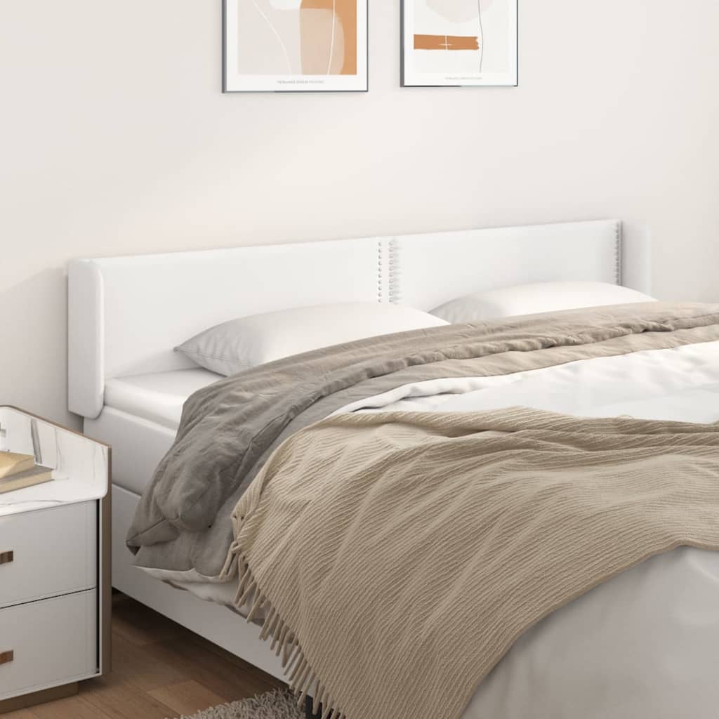 Kopfteil mit Ohren Schwarz 83x16x78/88 cm Kunstleder