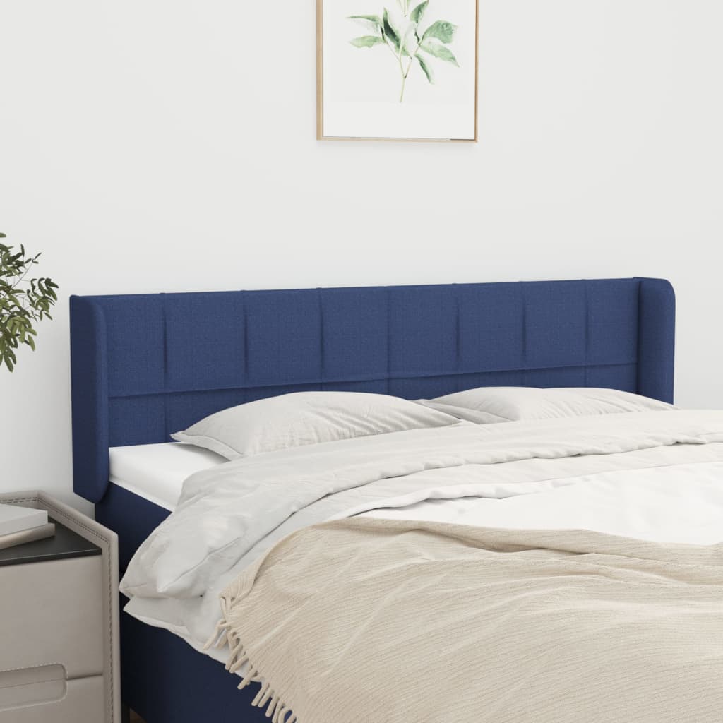 Kopfteil mit Ohren Hellgrau 83x16x78/88 cm Stoff