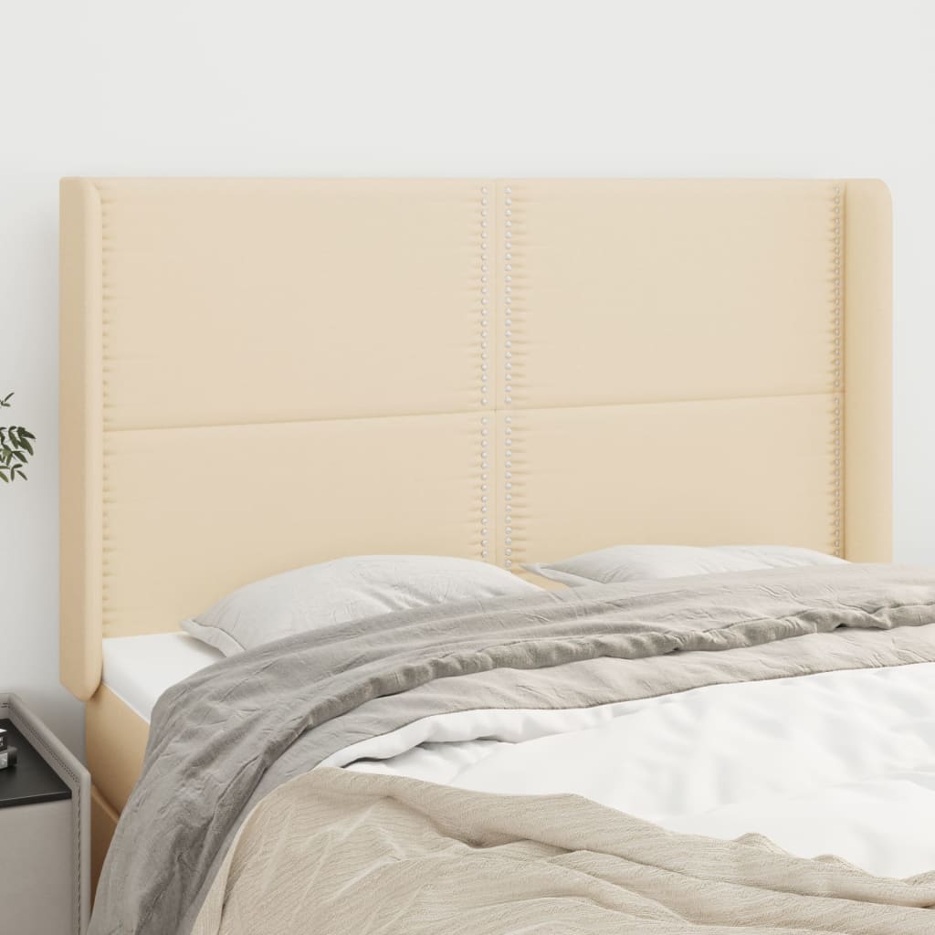 Kopfteil mit Ohren Dunkelgrau 83x16x78/88 cm Stoff