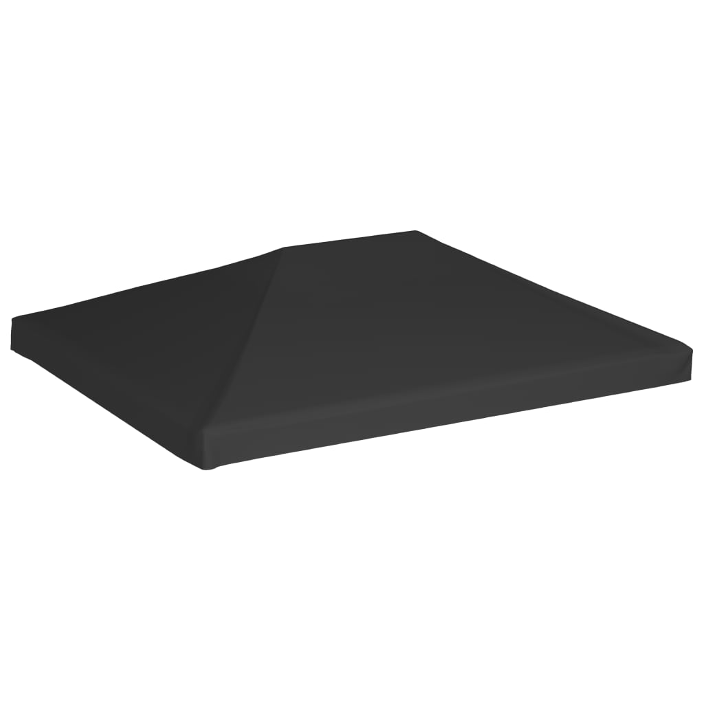Pavillondach 270 g/m² 3x3 m Schwarz