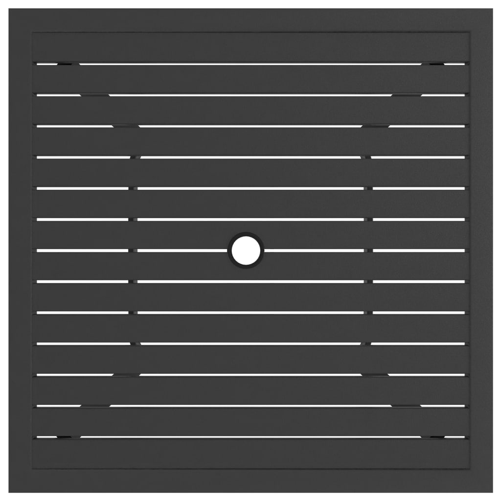 vidaXL Gartentisch Anthrazit 81,5x81,5x72 cm Stahl