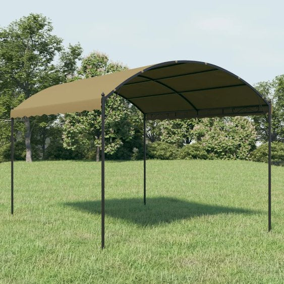vidaXL Pavillon 4x3x2,6 m Taupe 180 g/m²