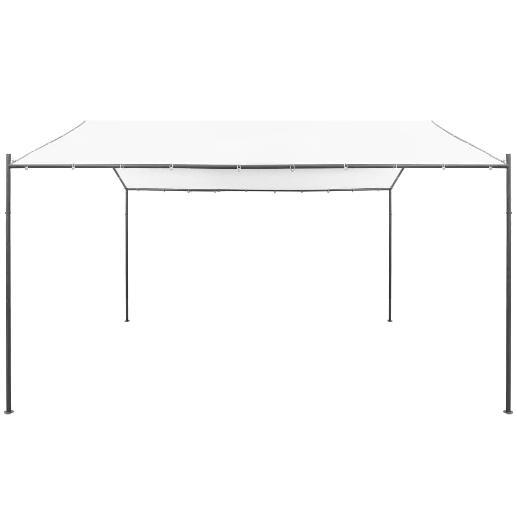 vidaXL Gartenpavillon 400x400x260 cm Weiß 180 g/m²