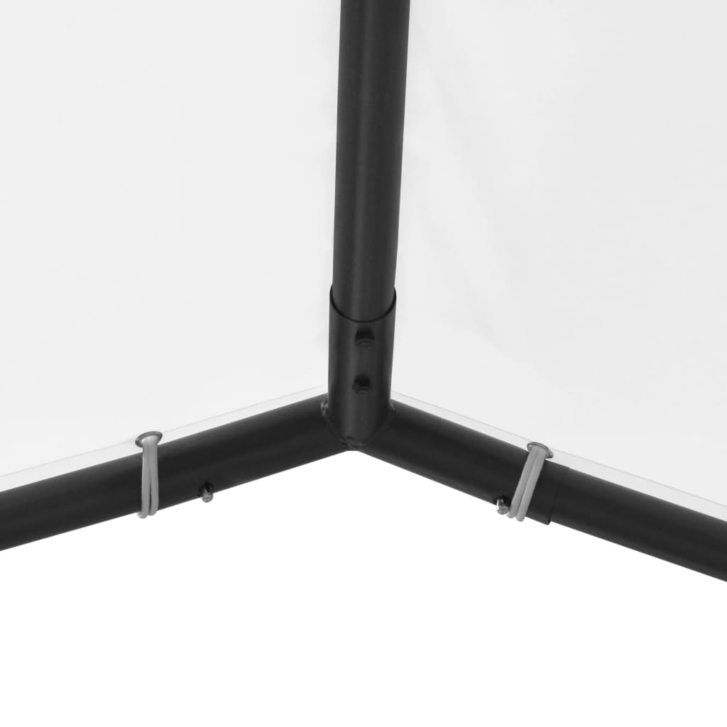 vidaXL Gartenpavillon 400x400x260 cm Weiß 180 g/m²