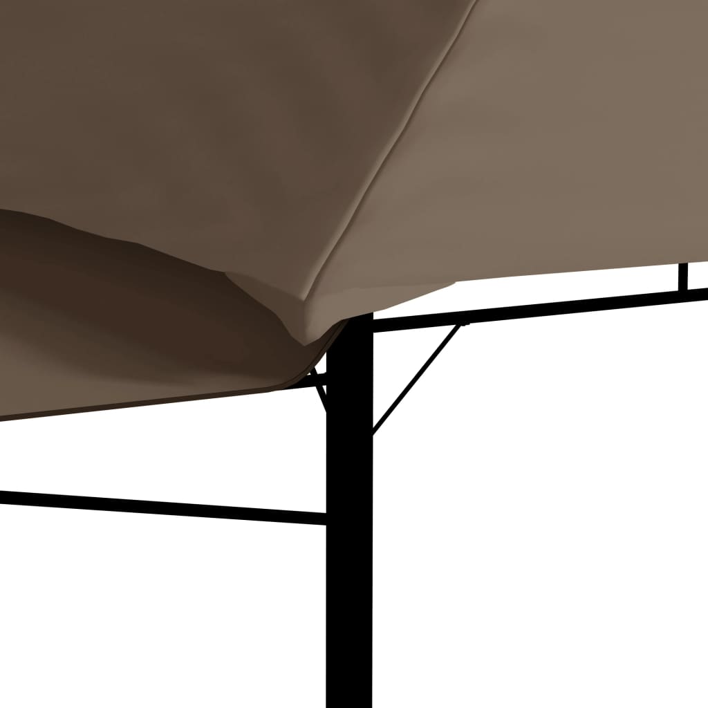 vidaXL Pavillon mit Doppelt Erweiterten Dächern 3x3x2,75 cm 180 g/m²