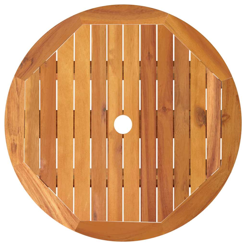 vidaXL Klappbarer Gartentisch Ø60x75 cm Massivholz Eukalyptus