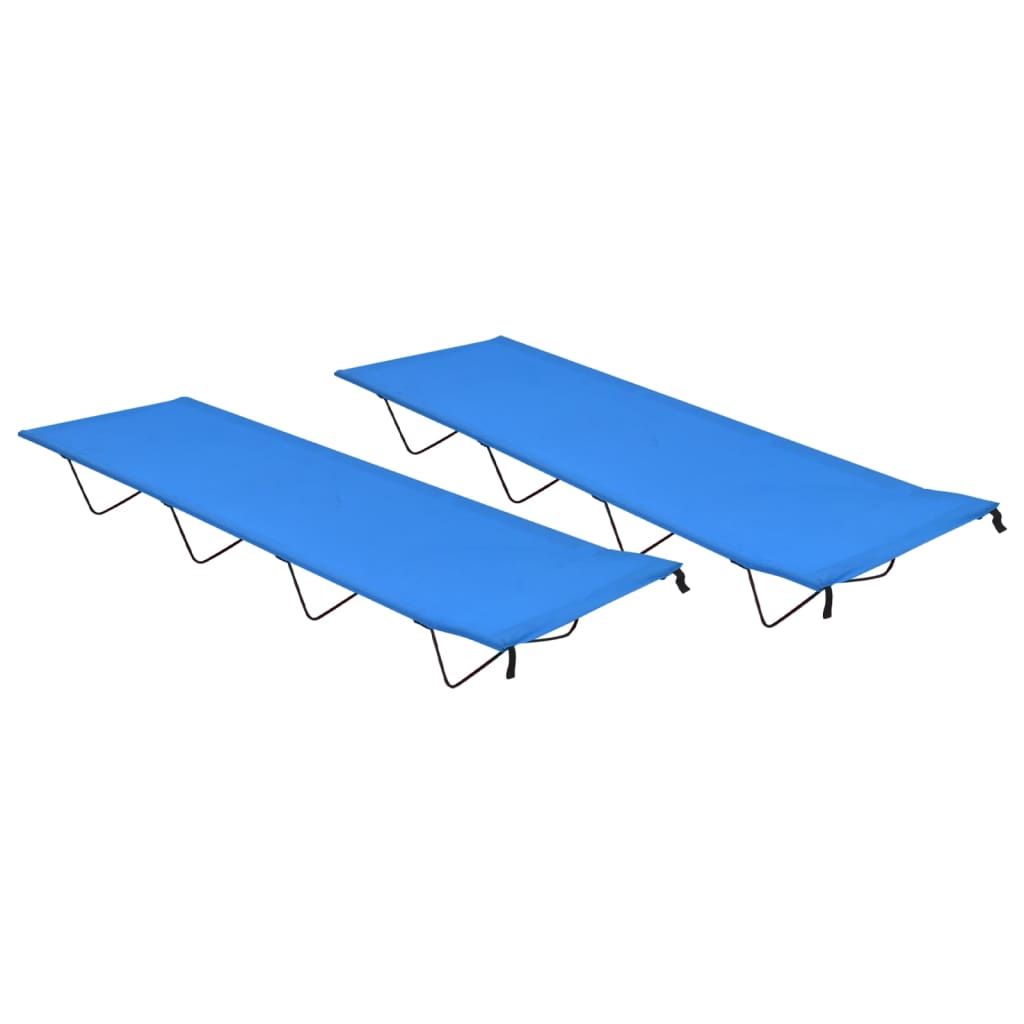 vidaXL Campingbett 180x60x19 cm Oxford-Gewebe und Stahl Blau