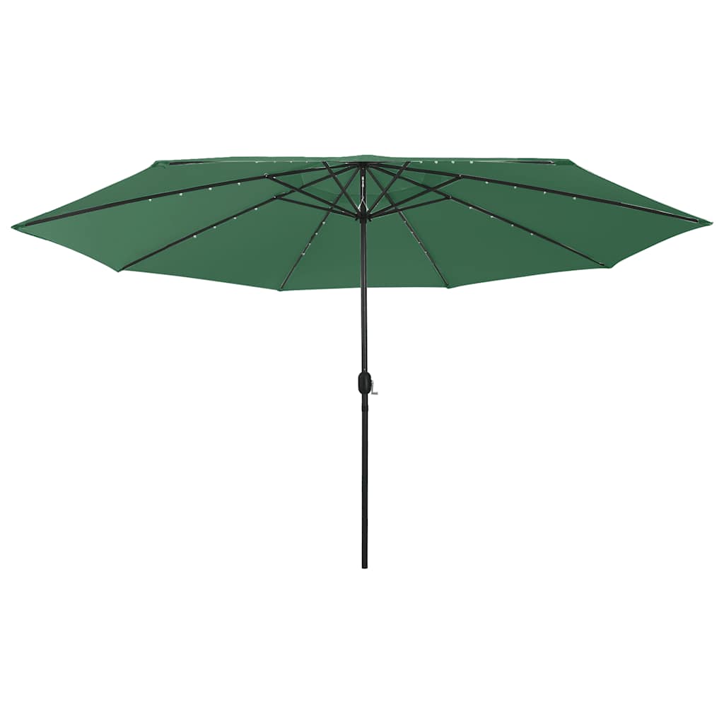 Sonnenschirm mit LED-Beleuchtung 400 cm Sandweiß