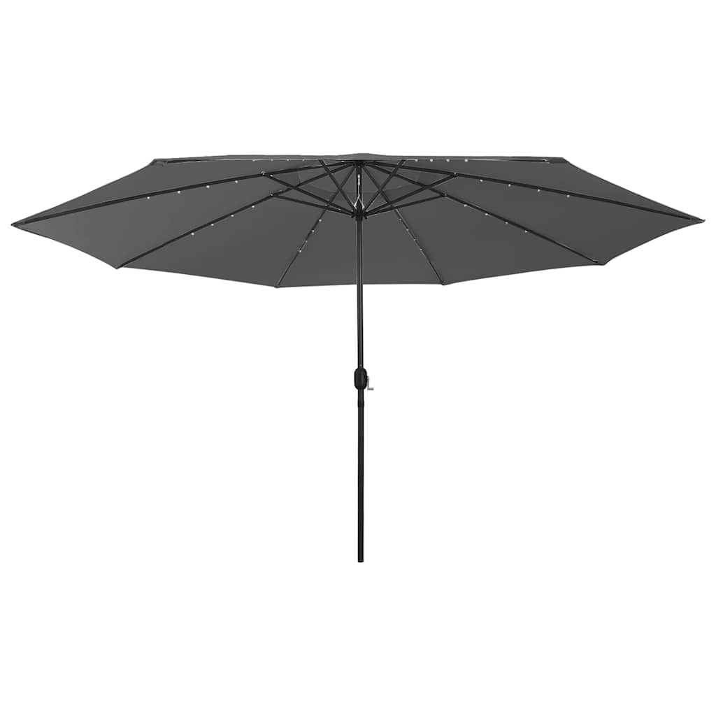 Sonnenschirm mit LED-Beleuchtung 400 cm Sandweiß