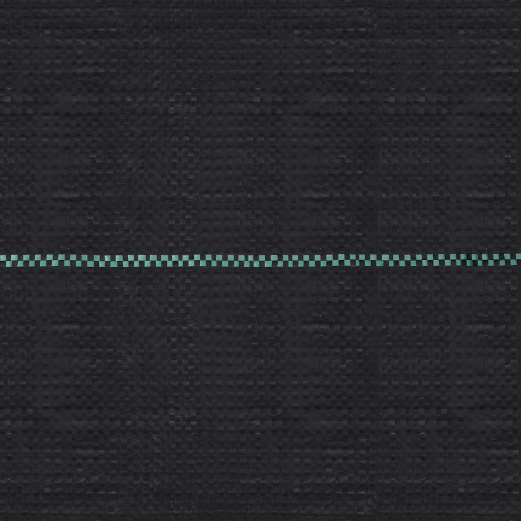 vidaXL Unkrautfolie Schwarz 1x10 m PP