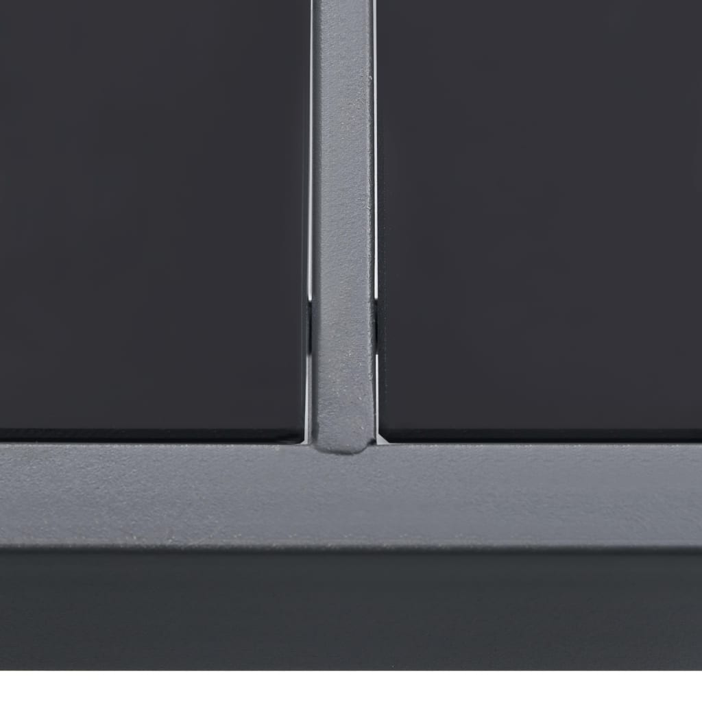 vidaXL Outdoor-Esstisch Anthrazit 150x90x74 cm Stahl